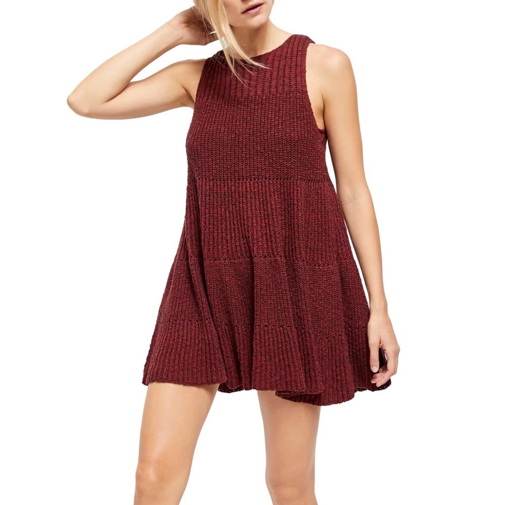 Free People Waterfall Sleeveless Sweater Dress